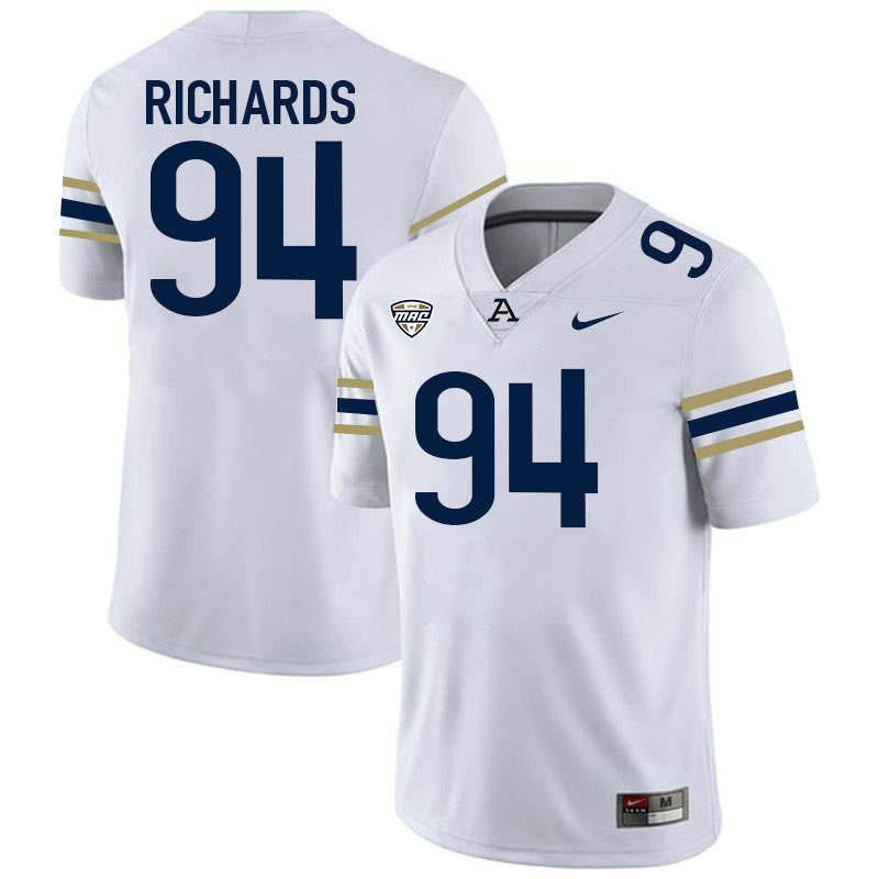 Kabbash Richards Akron Zips Jersey,University Of Akron #94 Kabbash Richards Jersey Youth-White